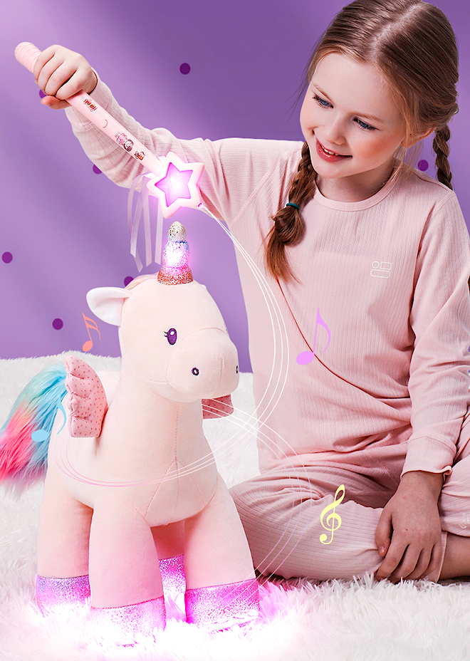 Magic Music Pink Unicorn with Remote 15.7 Inch